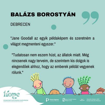  „Szeretném a világot megmenteni egyszer!”