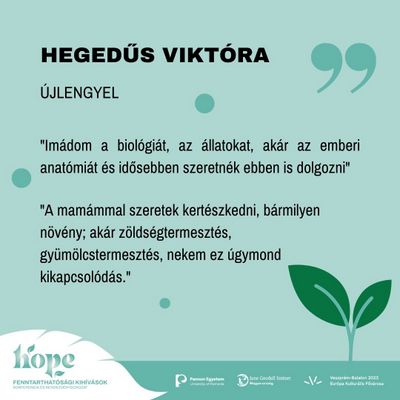 "Bármilyen növény, akár zöldségtermesztés, gyümölcstermesztés, nekem ezek jelentik a kikapcsolódást"