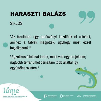 "Az iskolában most kezdtünk el egy tanösvényen dolgozni"